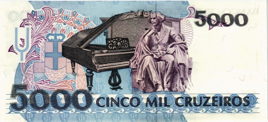 БРАЗИЛИЯ 5000 КРУЗЕЙРО 2