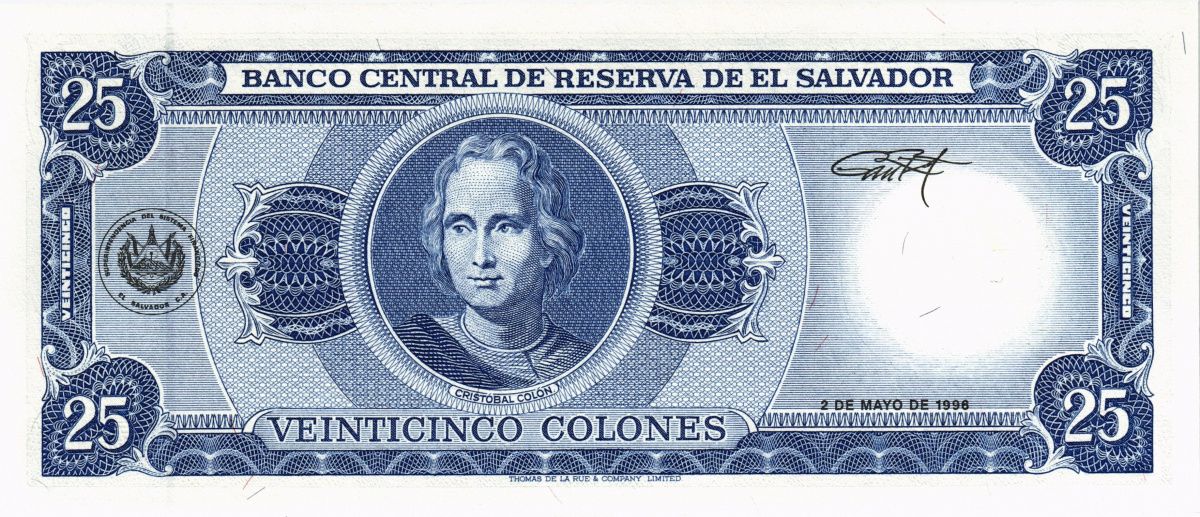 САЛЬВАДОР 25 КОЛОН 2