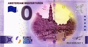 AMSTERDAM WESTERTOREN 0 ЕВРО 1