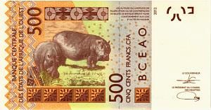 КОТ-Д'ИВУАР 500 ФРАНКОВ 2