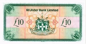СЕВЕРНАЯ ИРЛАНДИЯ 10 ФУНТОВ (ULSTER BANK) 2