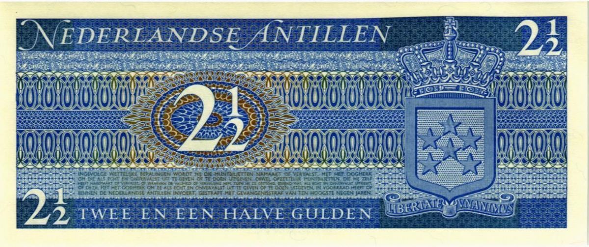 НИДЕРЛАНДСКИЕ АНТИЛЬСКИЕ ОСТРОВА 2 1/2 ГУЛЬДЕНОВ 2