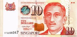 СИНГАПУР 10 ДОЛЛАРОВ 1