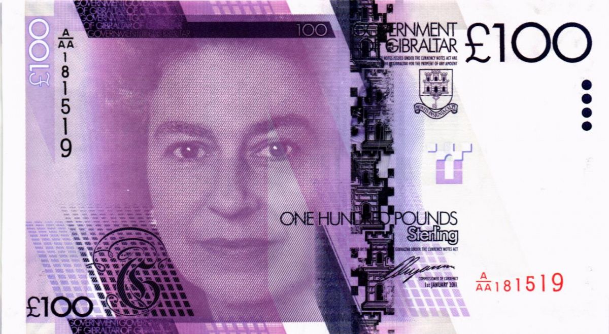 ГИБРАЛТАР 100 ФУНТОВ 1