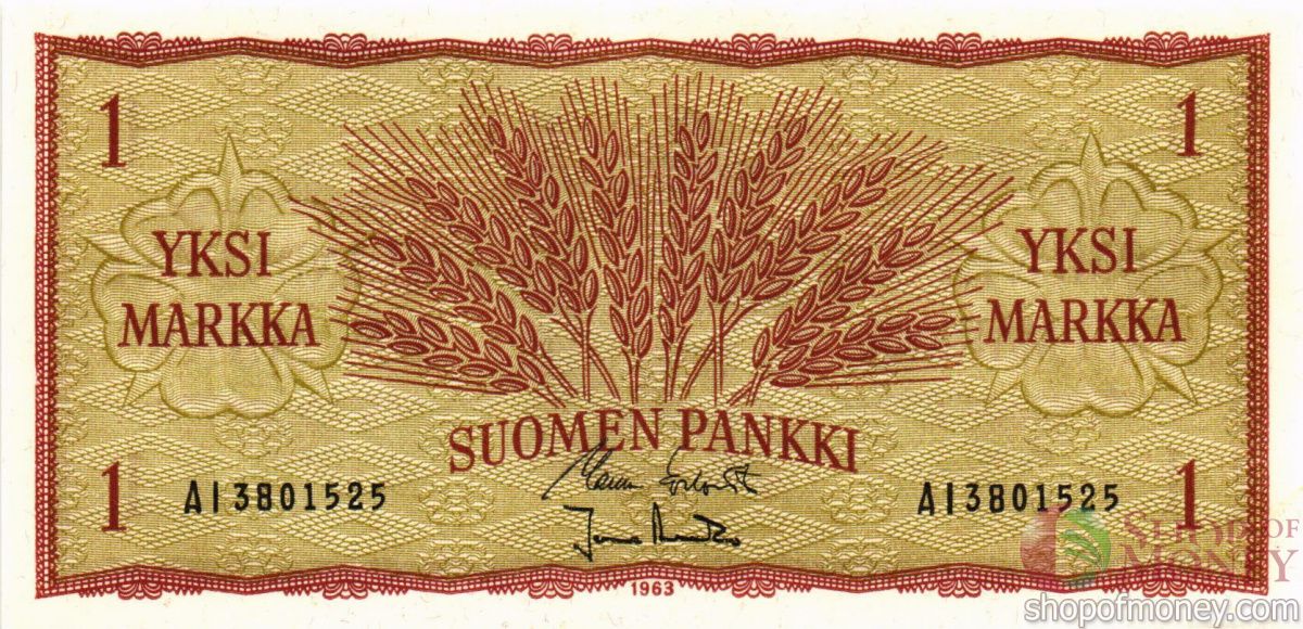 ФИНЛЯНДИЯ 1 МАРКА 1