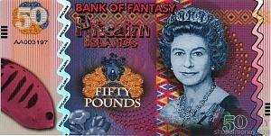 ОСТРОВА ПИТКЭРН 50 ФУНТОВ 1