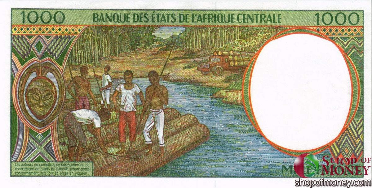 CAS - ЧАД 1000 ФРАНКОВ (P) 2