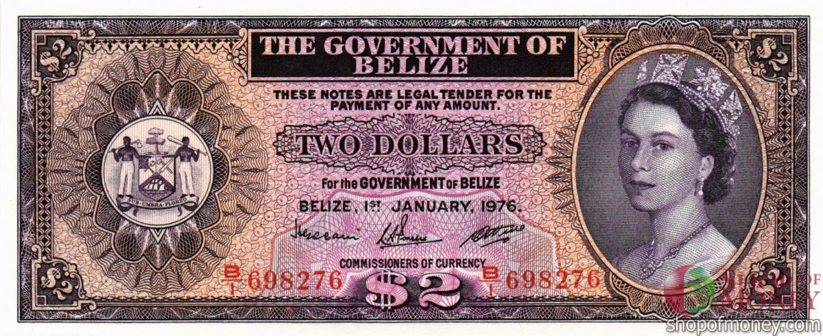БЕЛИЗ 2 ДОЛЛАРА 1
