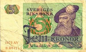 ШВЕЦИЯ 5 КРОН 1