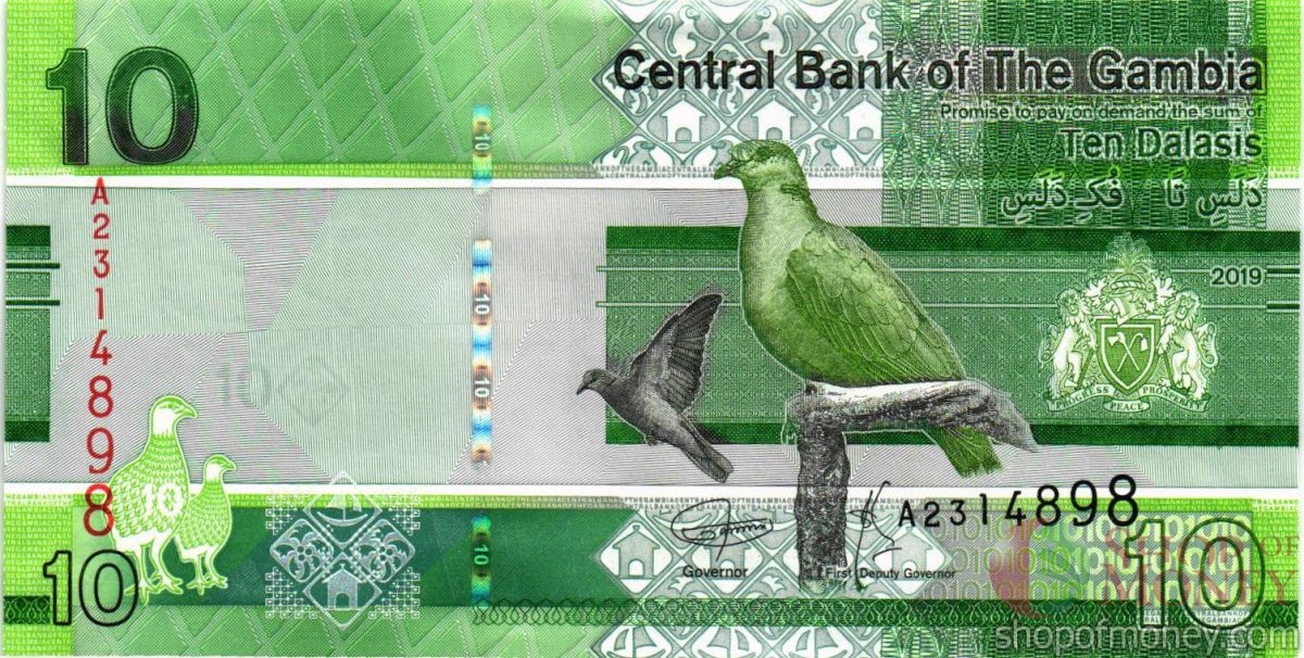 ГАМБИЯ 10 ДАЛАСИ 1