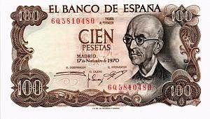 ИСПАНИЯ 100 ПЕСЕТ 1