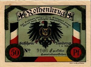 ДАНИЯ-ГЕРМАНИЯ 50 ПФЕННИГОВ (НОТГЕЛЬД) 2