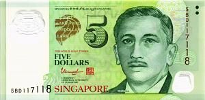 СИНГАПУР 5 ДОЛЛАРОВ 1
