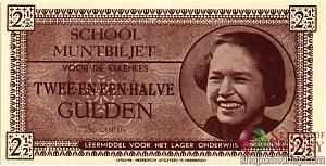 НИДЕРЛАНДЫ 2.5 ГУЛЬДЕНА (ШКОЛЬНЫЕ ДЕНЬГИ) 1