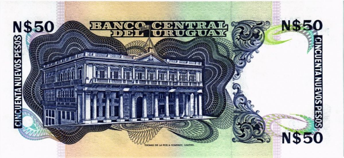УРУГВАЙ 50 ПЕСО (G) 2