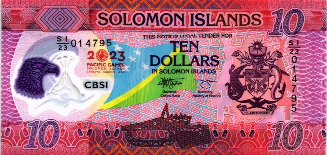 СОЛОМОНОВЫ ОСТРОВА 10 ДОЛЛАРОВ 1