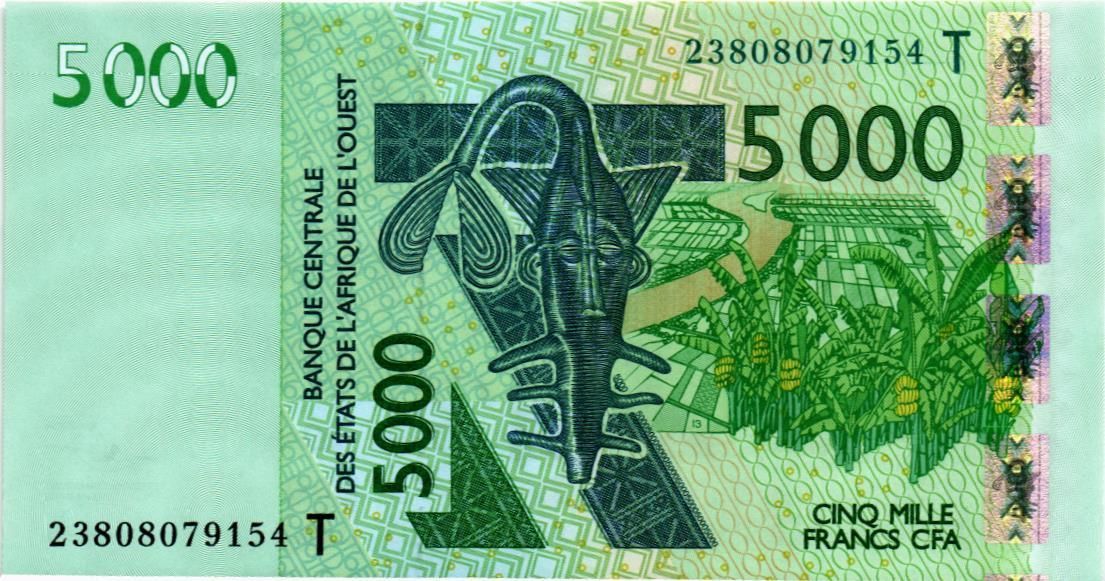 WAS - ТОГО 5000 ФРАНКОВ (T) 1