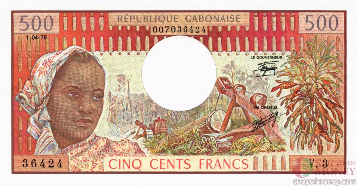 ГАБОН 500 ФРАНКОВ 1
