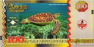 ОСТРОВА ПИТКЭРН 100 ФУНТОВ 2