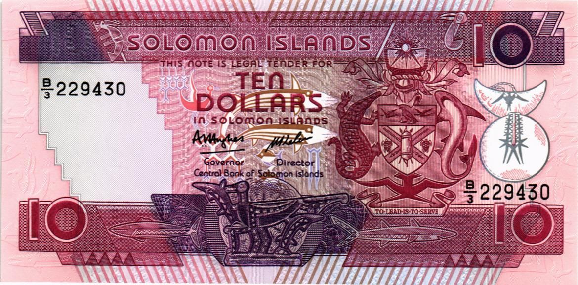 СОЛОМОНОВЫ ОСТРОВА 10 ДОЛЛАРОВ 1