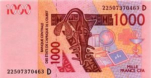 WAS - МАЛИ 1000 ФРАНКОВ (D) 1