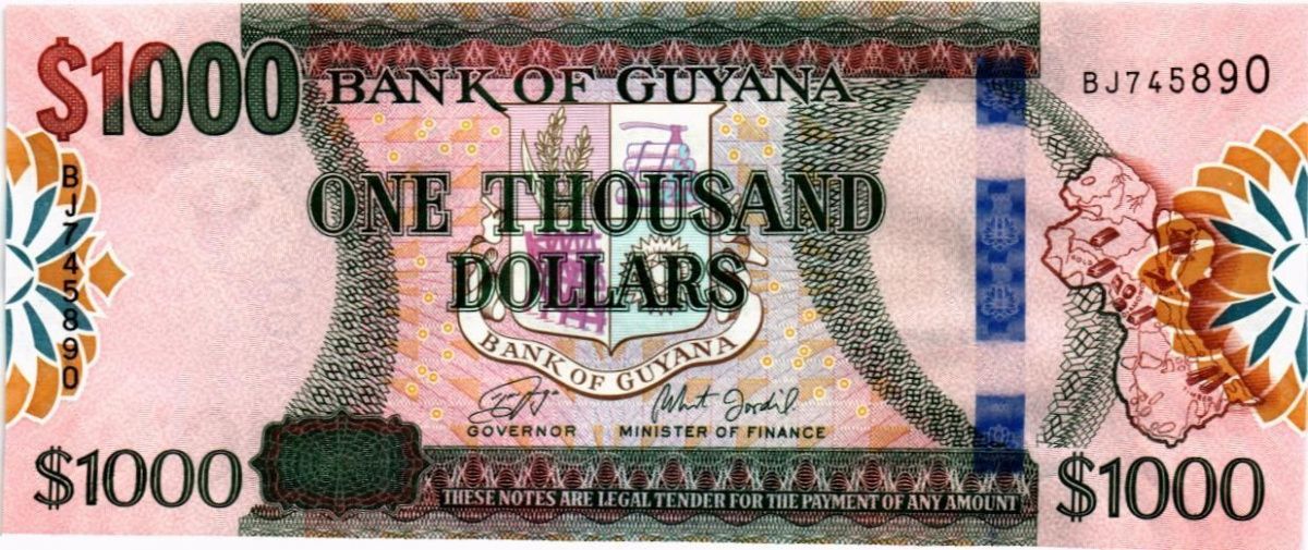 ГАЙАНА 1000 ДОЛЛАРОВ 1