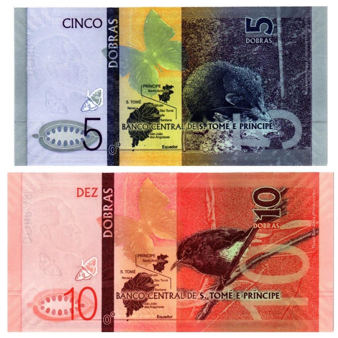 САН-ТОМЕ И ПРИНСИПИ НАБОР 5-10 ДОБР (БУМАГА) 2