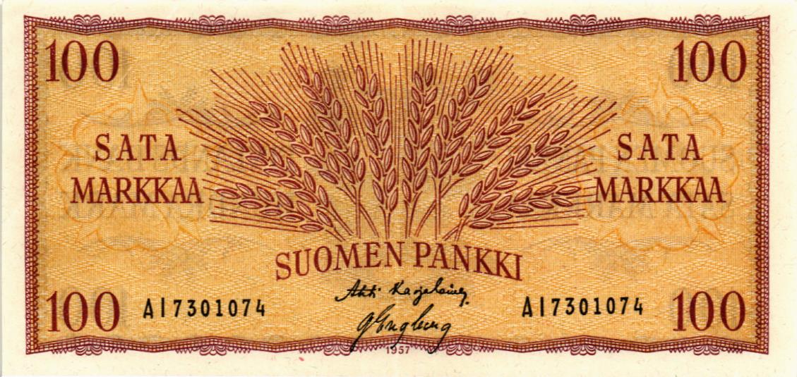 ФИНЛЯНДИЯ 100 МАРОК 1