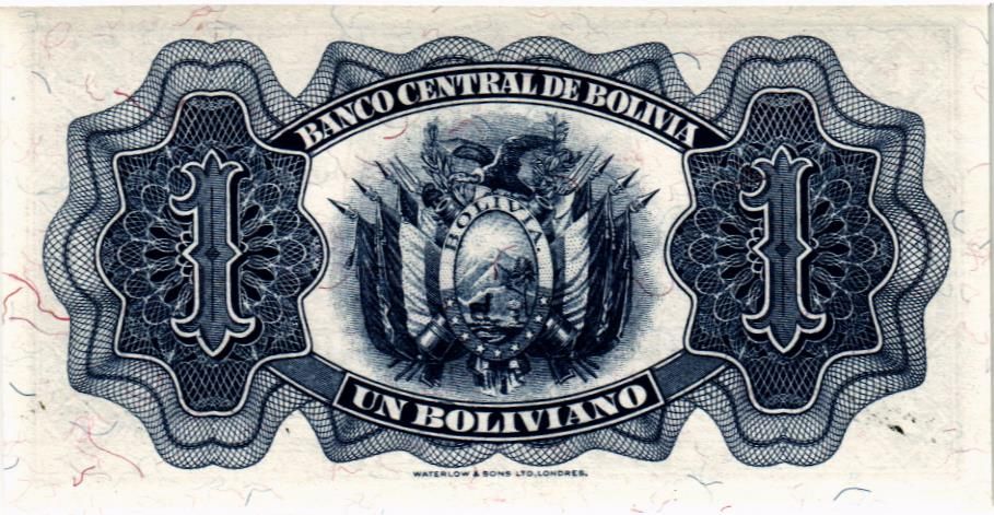 БОЛИВИЯ 1 БОЛИВИАНО 2