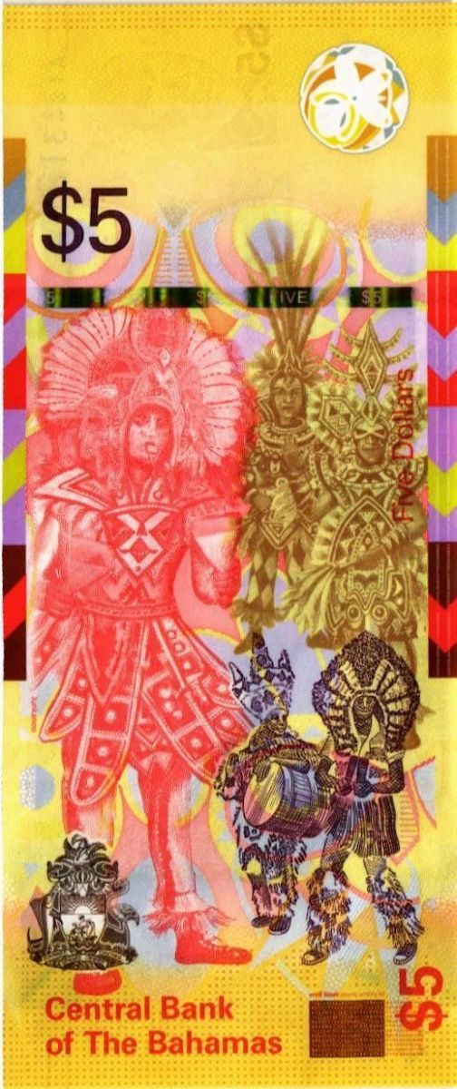 БАГАМСКИЕ ОСТРОВА 5 ДОЛЛАРОВ 2