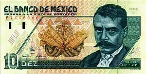 МЕКСИКА 10 ПЕСО (С) 1