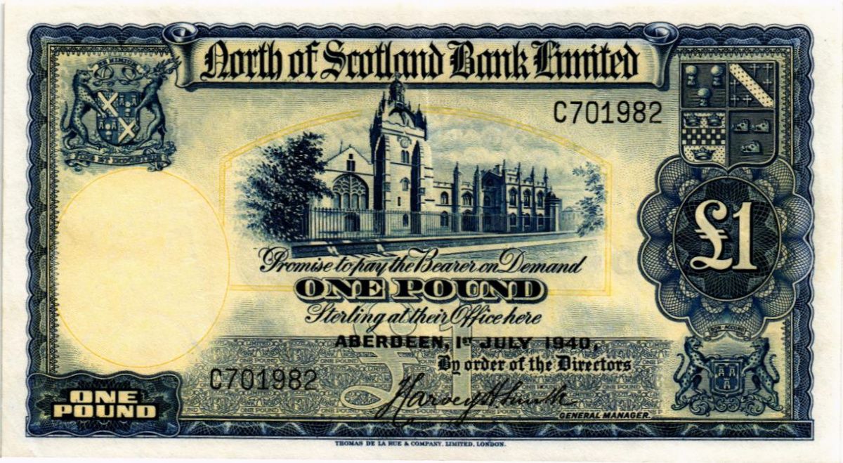 ШОТЛАНДИЯ 1 ФУНТ 1