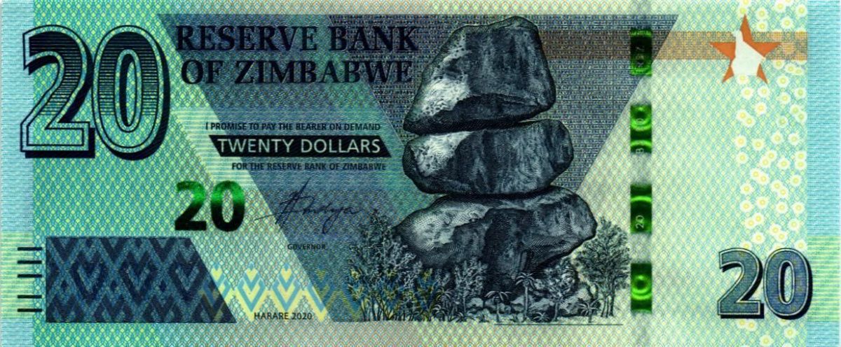 ЗИМБАБВЕ 20 ДОЛЛАРОВ 1