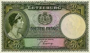 ЛЮКСЕМБУРГ 50 ФРАНГ 1