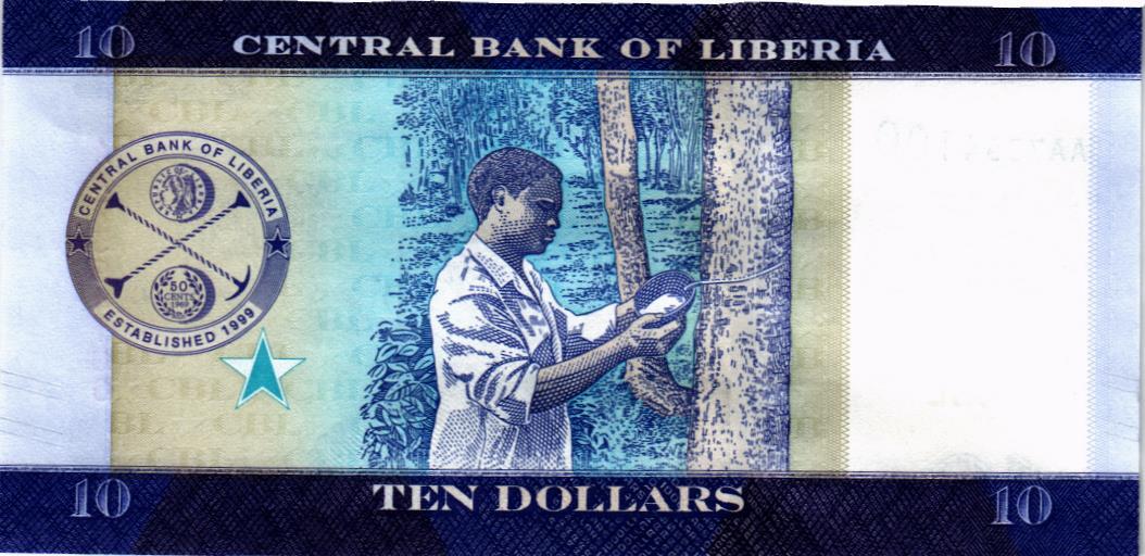ЛИБЕРИЯ 10 ДОЛЛАРОВ (-AA- ПРЕФИКС) 2