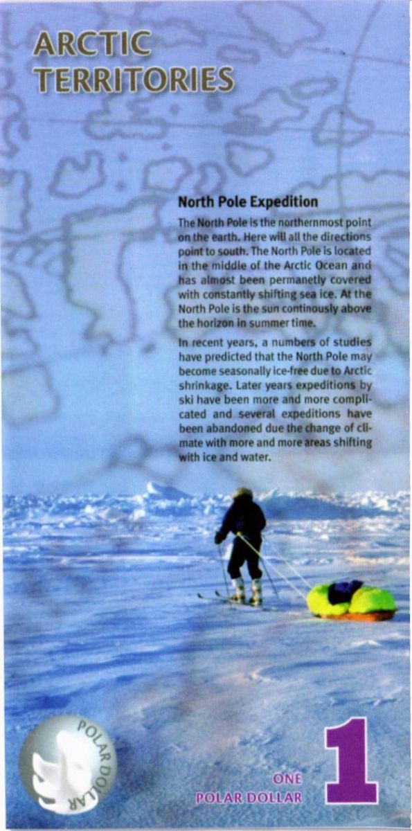 АРКТИЧЕСКИЕ ТЕРРИТОРИИ 1 ДОЛЛАР (ОБРАЗЕЦ) 2
