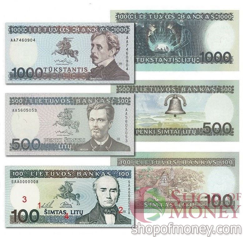 ЛИТВА 100 500 1000 ЛИТ 2