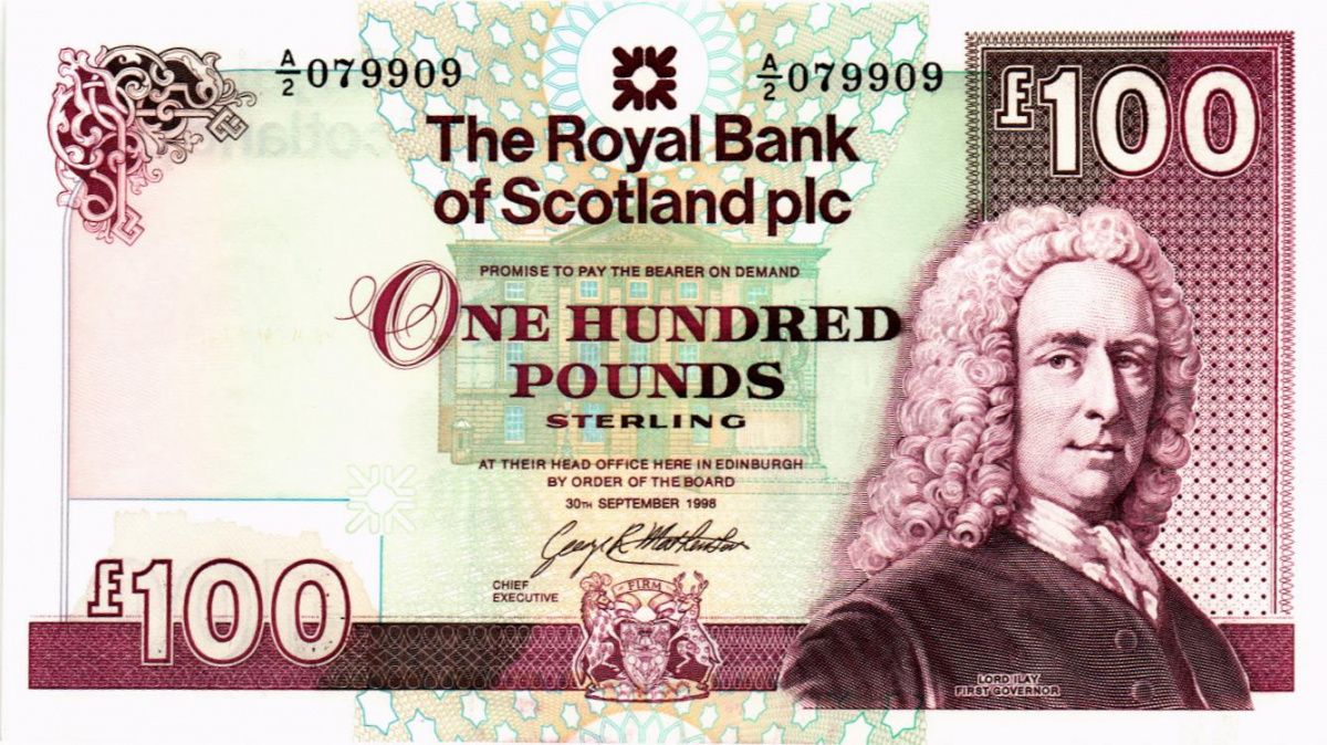 ШОТЛАНДИЯ 100 ФУНТОВ 1