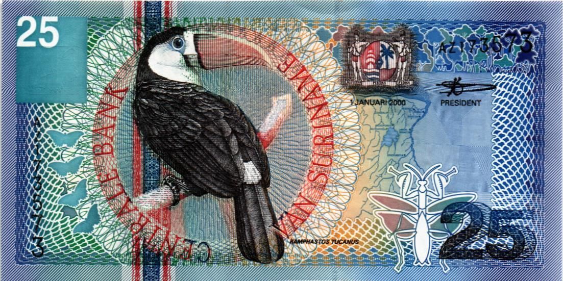 СУРИНАМ 5 ГУЛЬДЕНОВ 3