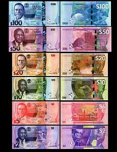 БЕЛИЗ НАБОР 2-5-10-20-50-100 ДОЛЛАРОВ 2025 UNC 1