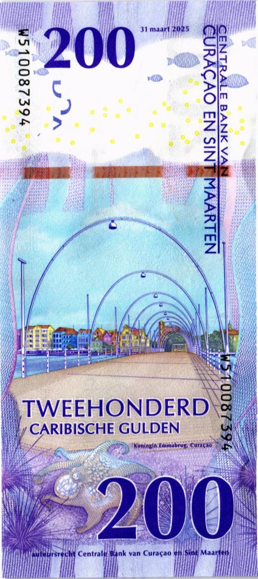 КЮРАСАО И СИНТ-МАРТЕН 200 ГУЛЬДЕНОВ 2