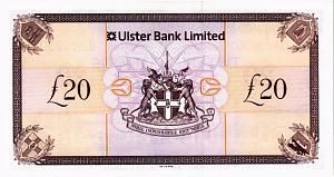 СЕВЕРНАЯ ИРЛАНДИЯ 20 ФУНТОВ (ULSTER BANK) 2