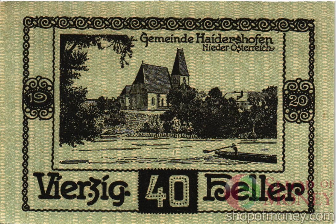 АВСТРИЯ 40 ХЕЛЛЕРОВ (НОТГЕЛЬД) 2