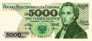 ПОЛЬША 5000 ЗЛОТЫХ 1
