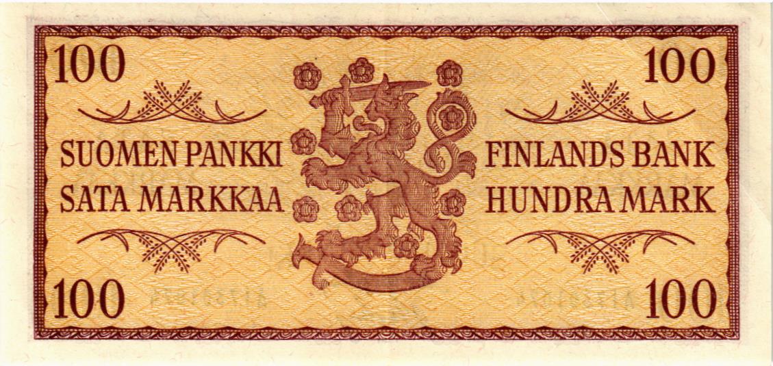 ФИНЛЯНДИЯ 100 МАРОК 2