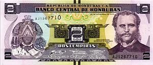 ГОНДУРАС 2 ЛЕМПИРЫ 1