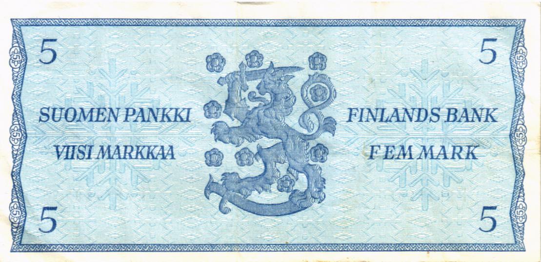 ФИНЛЯНДИЯ 5 МАРОК (Litt. B) 2