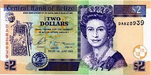 БЕЛИЗ 2 ДОЛЛАРА 1