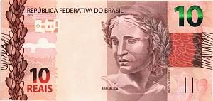 БРАЗИЛИЯ 10 РЕАЛ 1