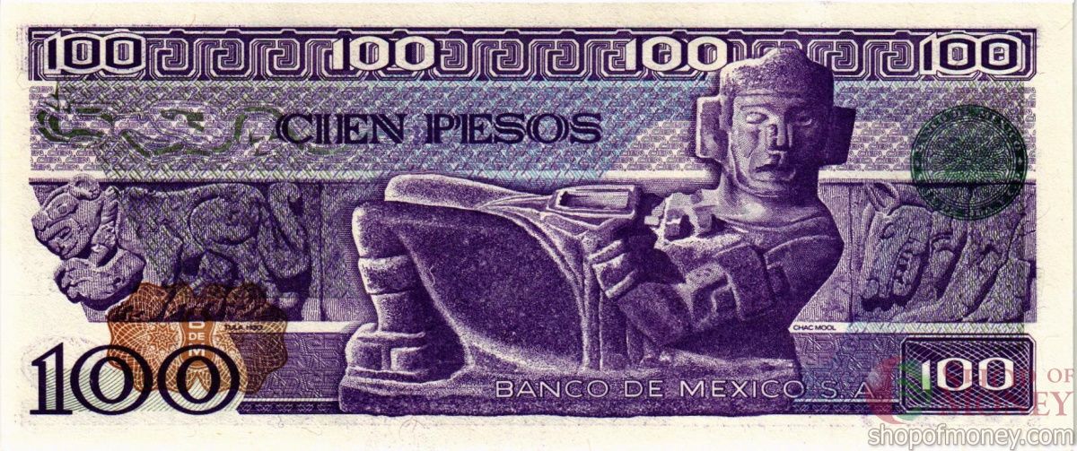 МЕКСИКА 100 ПЕСО (-TL- СЕРИЯ) 2